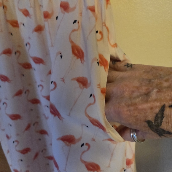 Kate Spade Flamingo Print Midi Dress - Picture 5 of 6